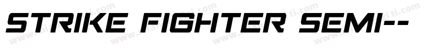 Strike Fighter Semi-字体转换